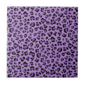 Carreau Leopard Print, Léopard Spots, Purple Leopard (Devant)