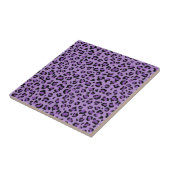 Carreau Leopard Print, Léopard Spots, Purple Leopard (Côté)