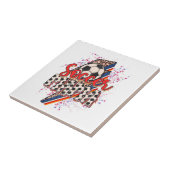 Carreau Leopard Soccer Mama Éclair Bolt Sport Maman Mothe (Côté)