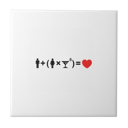 Carreau L'équation d'amour pour les femmes (Devant)