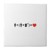 Carreau L'équation d'amour pour les hommes (Devant)