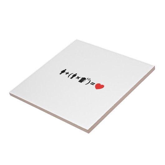 Carreau L'équation d'amour pour les hommes (Côté)