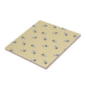 Carreau Les abeilles dans la cuvette en céramique (Côté)