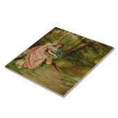 Carreau Les amants (huile sur la toile) (Côté)