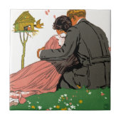 Carreau Les amoureux à la mode (Devant)