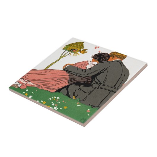 Carreau Les amoureux à la mode (Côté)