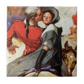 Carreau Les amoureux du cheval (Devant)