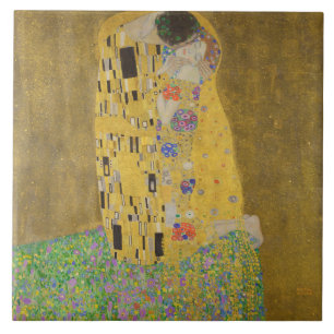 Carreau Les amoureux embrasser Embrace par Gustav Klimt