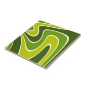 Carreau les années 70 conception de lave Abstraite rétro (Côté)