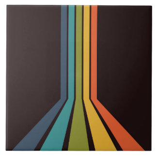 Carreau les années 70 Super rétro Motif coloré