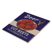 Carreau les betteraves de coupe de cerfs communs des (Côté)