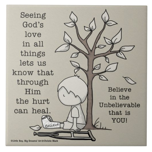 Carreau Les blessures peuvent guérir (Devant)