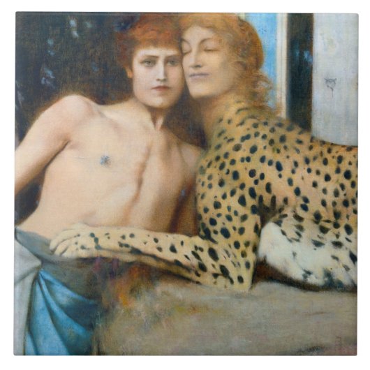 Carreau Les Caresses, Fernand Khnopff (Devant)