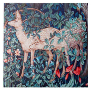 Carreau Les Cerfs dans la forêt, William Morris