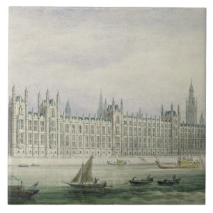 Carreau Les Chambres du Parlement (graphite, stylo et