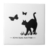 Carreau Les chats Kitty sont gratuits (Devant)