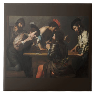 Carreau Les Cheats, Les Soldats Mercenaires Jouant Des Car