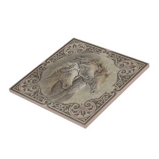 Carreau Les chevaux (Côté)