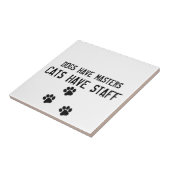 Carreau Les chiens ont des chats de maîtres avoir le (Côté)