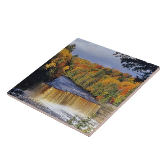 Carreau Les chutes Upper Tahquamenon dans l'UGB au Michiga (Côté)