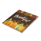 Carreau Les Citrouilles de récolte et les feuilles d'autom (Côté)