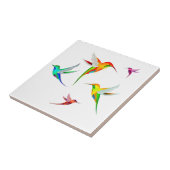 Carreau Les colibris s'assemblent mignon - observation (Côté)
