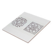 Carreau Les conceptions pour un noeud font du jardinage, (Côté)