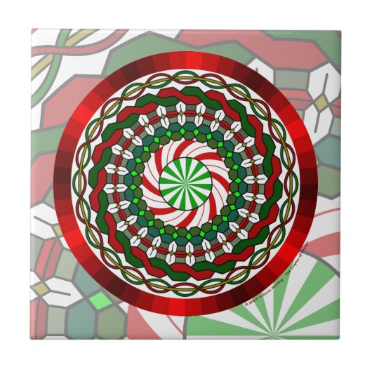 Carreau Les couleurs du carrelage de Noël (Devant)
