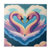 Carreau Les cygnes amoureux (Devant)