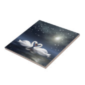 Carreau Les cygnes qui aiment (Côté)