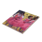 Carreau Les danseurs roses, avant le ballet par Edgar Dega (Côté)