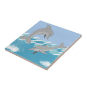 Carreau Les dauphins La baignade dans l'océan (Côté)