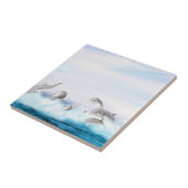 Carreau Les dauphins qui sautent (Côté)