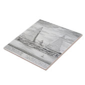 Carreau Les deux pyramides de Moeris, roi de l'Egypte et (Côté)