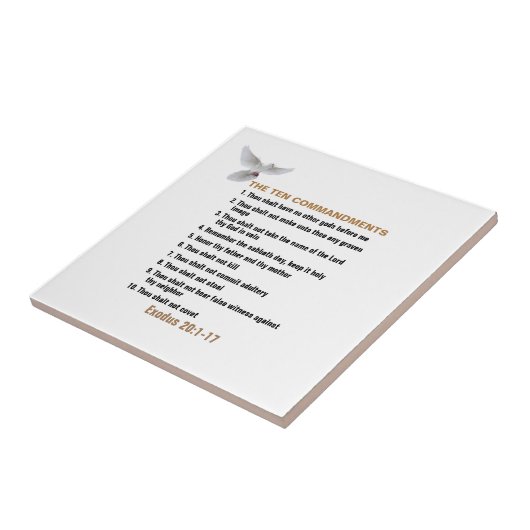 Carreau Les dix commandements (Côté)