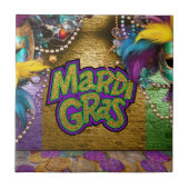 Carreau Les doubloons graphiques sur le thème Mardi Gras d (Devant)