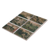 Carreau Les douze mois de l'année : Janvier, février, (Côté)