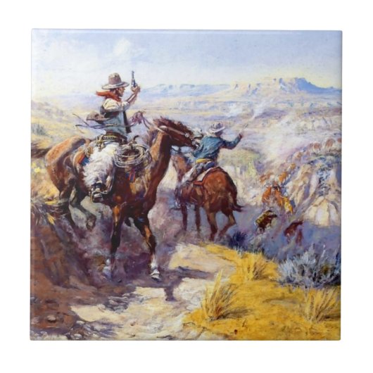 Carreau « Les enfumer » : Art occidental de Charles M. Rus (Devant)