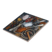 Carreau Les épices sur les cuillères (Côté)