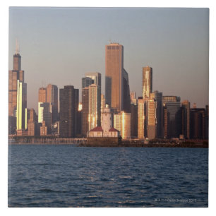 Carreau Les Etats-Unis, l'Illinois, Chicago, horizon de