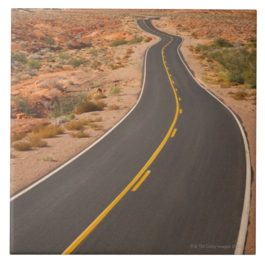 Carreau Les Etats-Unis, Nevada, vallée du feu, route de (Devant)
