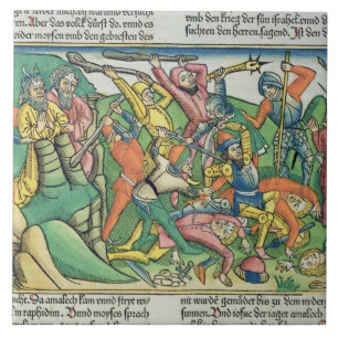 Carreau Les exodes 17 8-15 Aaron et Hur soutiennent les