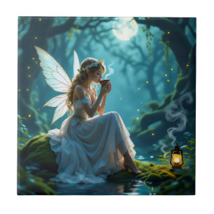 Carreau Les fées et la forêt enchantée de café