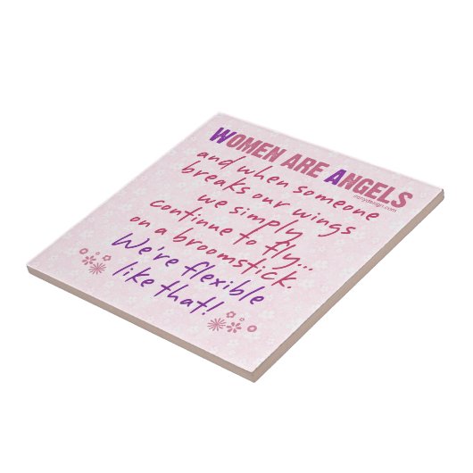 Carreau Les femmes sont des anges (Côté)