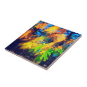 Carreau Les Feuilles de chêne noir soufflent dans le vent (Côté)