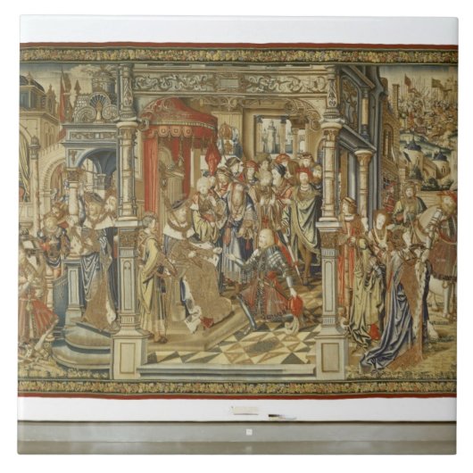 Carreau Les fils Amnon et Absalom de David déclarent la (Devant)