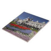 Carreau Les fleurs de printemps et la gare historique, (Côté)