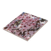 Carreau Les fleurs roses sur l'arbre à fleurs ornemental (Côté)