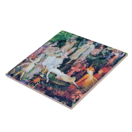 Carreau Les funérailles de la fée, John Anster Fitzgerald (Côté)