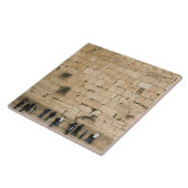 Carreau Les gens prient au mur des lamentations (Côté)